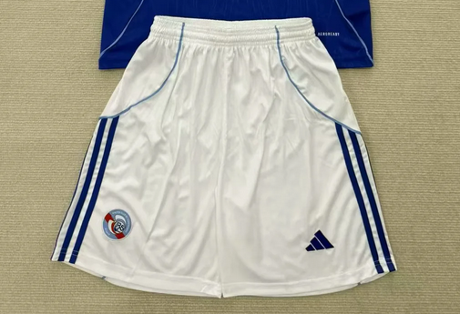 Fan Version 2025-2026 Strasbourg Home Soccer Shorts Football Shorts