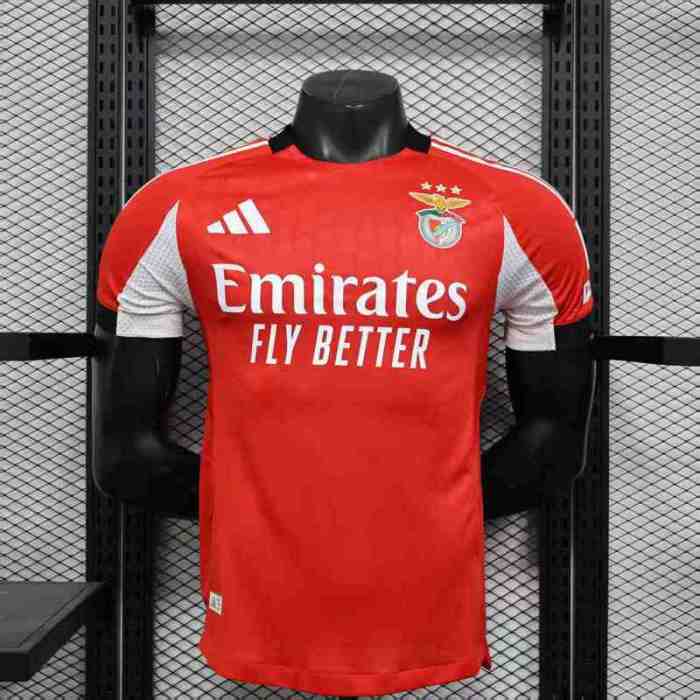 Player Version 2025-2026 Benfica Home Soccer Jersey Football Shirt