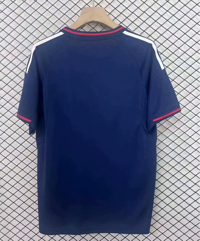 Fan Version 2024-2025 Lyon Away Dark Blue Soccer Jersey Olympique Lyonnais Football Shirt