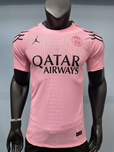 Player Version 2025-2026 PSG Pink Special Edition Soccer Jersey Football Maillot