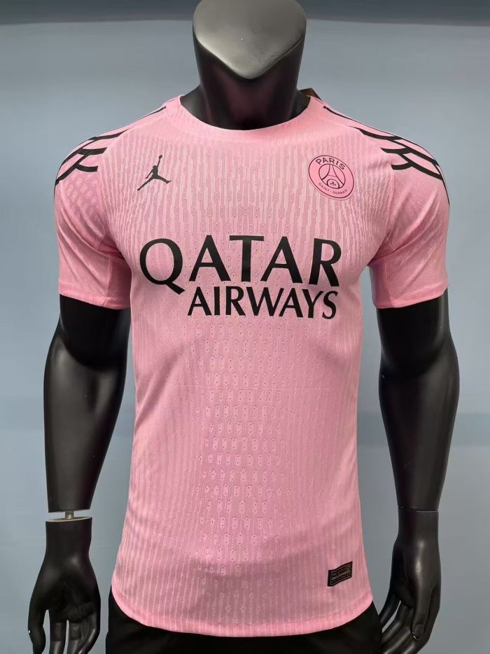Player Version 2025-2026 PSG Pink Special Edition Soccer Jersey Football Maillot
