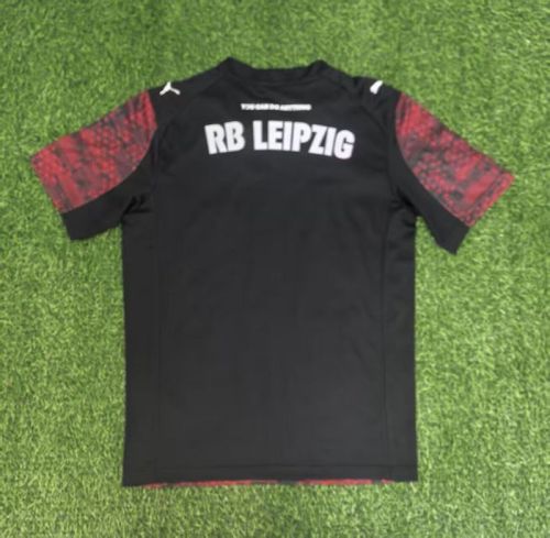 Fans Version 2025-2026 RB Leipzig Third Away Red/Black Soccer Jersey Football Shirt