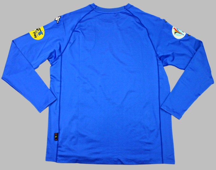 with Patch Long Sleeve Retro Jersey 2000 Italy Home Soccer Jersey Vintage Football Shirt