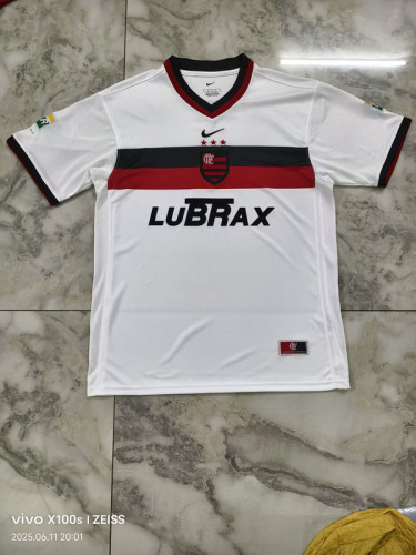 Retro Jersey 2000-2001 Flamengo Away White Vintage Soccer Jersey