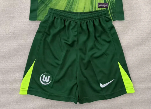 Fan Version 2025-2026 Wolfsburg Home Soccer Shorts Football Shorts