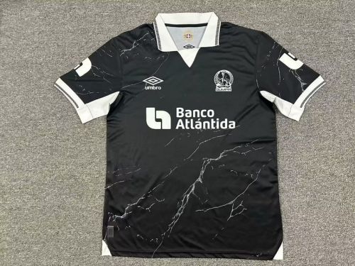 Fan Version 2025-2026 C.D. Olimpia Third Away Black Football Shirt Club Deportivo Olimpia Soccer Jersey