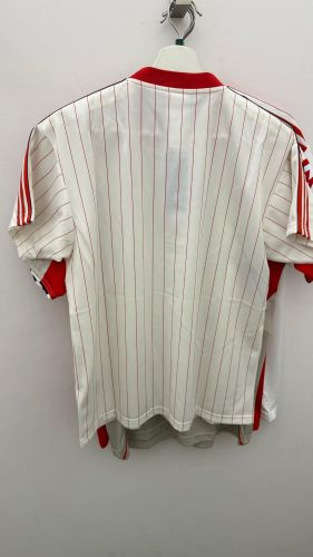 Retro Model 2025-2026 Benfica White/Red Lines Soccer Jersey Football Shirt