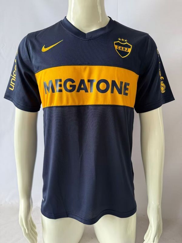 Retro Jersey 2007-2008 Boca Juniors Home Soccer Jersey Vintage Football Shirt