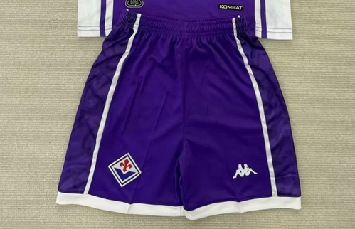 Fan Version 2025-2026 Fiorentina Home Soccer Shorts Football Shorts