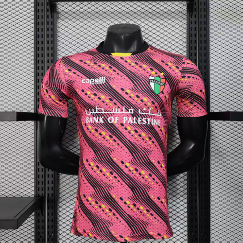 Fans Version 2025-2026 Club Deportivo Palestino L'BONVIEU 11 Pinnk Special Edition Soccer Jersey Palestinian Football Shirt