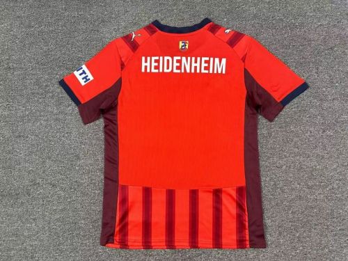 Fan Version 2025-2026 1. FC Heidenheim Home Soccer Jersey Football Shirt