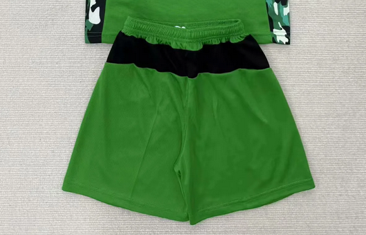 Fan Version 2025-2026 Monchengladbach Away Green Soccer Shorts Football Shorts