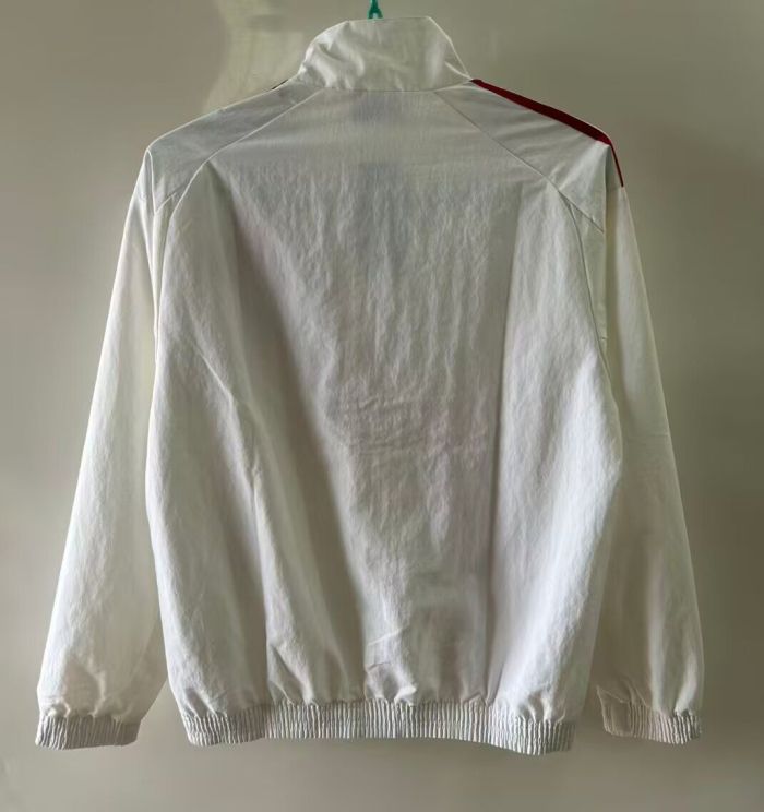2025-2026 River Plate White/Red Soccer Windbreaker Jacket Football Jacket
