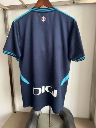 with LALIGA Patch Fan Version 2025-2026 Athletic Bilbao Away Dark Blue Soccer Jersey Football Shirt