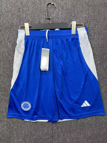 Fans Version 2025-2026 Cruzeiro Away Blue Soccer Shorts Football Shorts