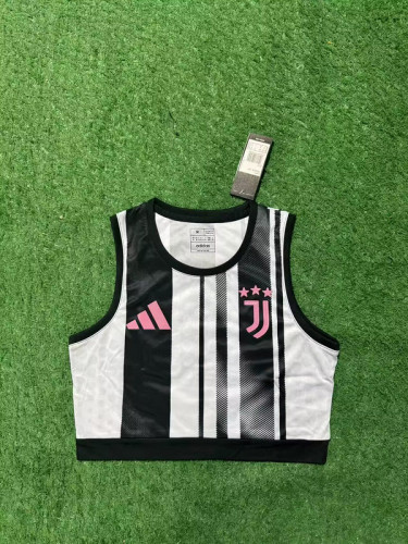 Women 2025-2026 Juventus Home Blue Soccer Yoga Vest Girl Football Jersey