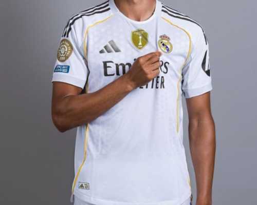with Intercontinental Champions 2024 Patch+FIFA Club World Cup Patch Fans Version 2025-2026 Real Madrid Home Soccer Jersey Real Football Shirt