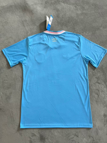 Fan Version 2025-2026 Inter Miami Third Away Blue Soccer Jersey Football Shirt