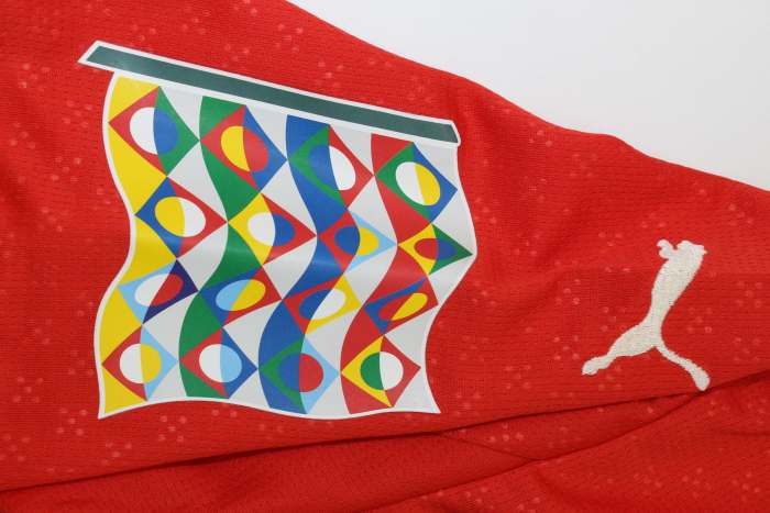 with Front Lettering+UEFA Nations League Patch Fan Version Portugal 2025 Home Soccer Jersey Football Shirt