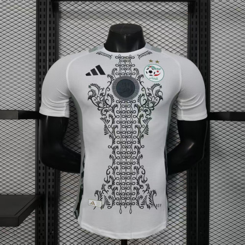 Player Version 2025 Algeria White/Black Soccer Jersey Football Shirt