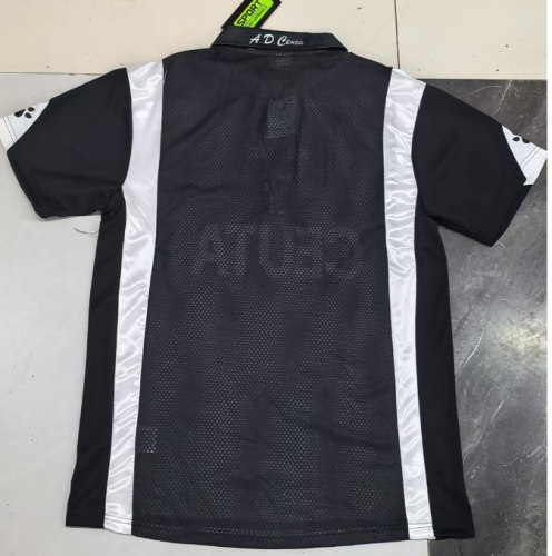 Retro Jersey 1998-2000 AD Ceuta FC Away Black Soccer Jersey Football Shirt