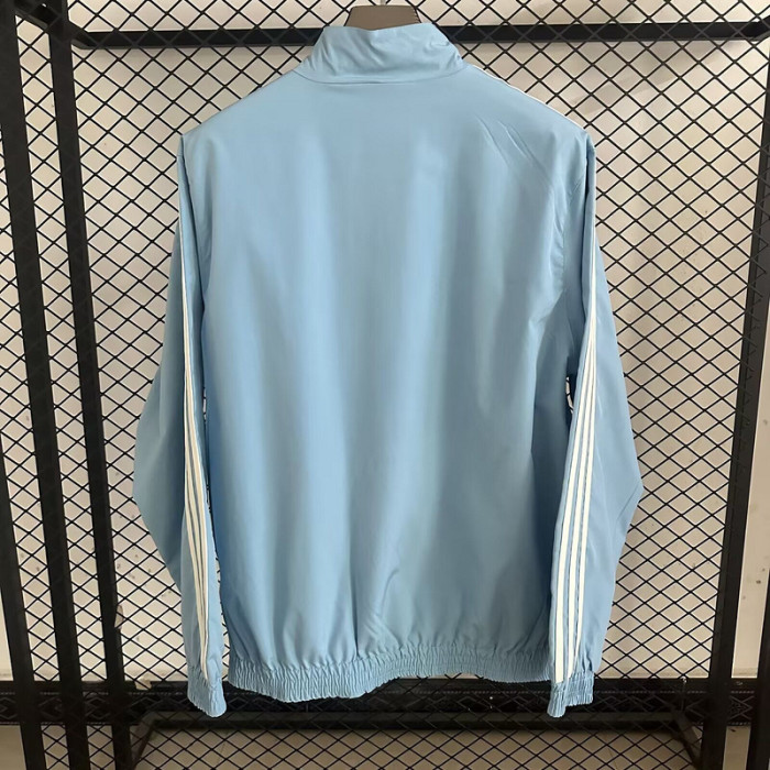 2025-2026 Argentina Purple/Blue Soccer Reversible Windbreaker Jacket Football Jacket