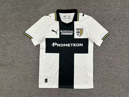 Fan Version 2024-2025 Parma Calcio Home Soccer Jersey Football Shirt