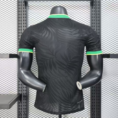 Player Version 2025 Brazil Black/Yellow Special Edition Soccer Jersey Brasil Football Shirt