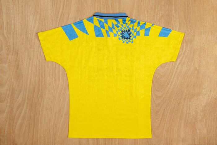 Retro Jersey 1992-1994 Inter Milan Third Away Yellow Soccer Jersey Vintage Football Shirt