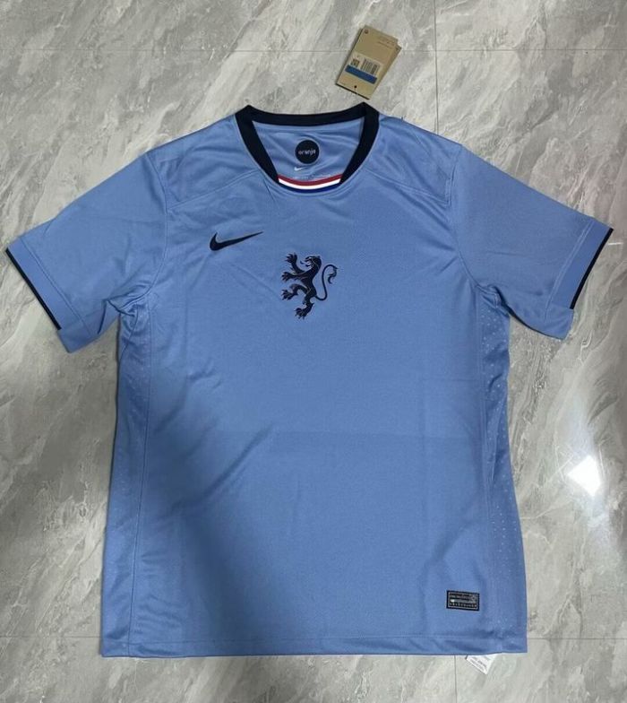 Fans Version 2025 Netherlands Away Blue Soccer Jersey Holland Football Shirt