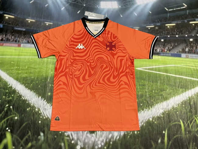 Fan Version 2025-2026 Vasco Da Gama Orange Goalkeeper Soccer Jersey Footall Shirt