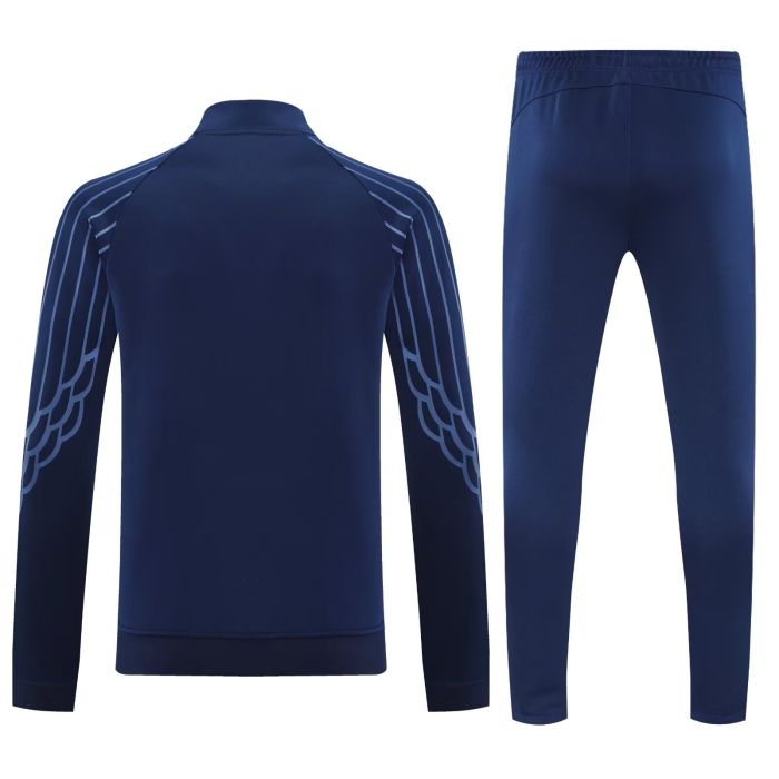 2025-2026 PSG Dark Blue Soccer Training Jacket and Pants Football Tracksuit