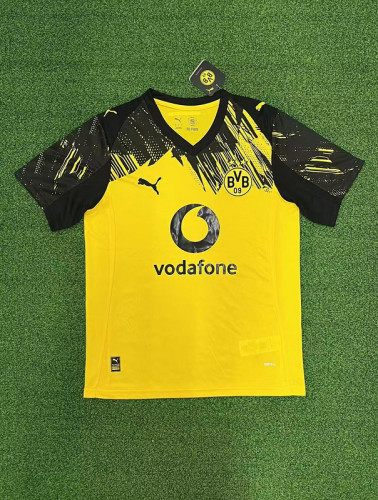 Fan Version 2025-2026 Borussia Dortmund Home Soccer Jersey BVB Football Shirt