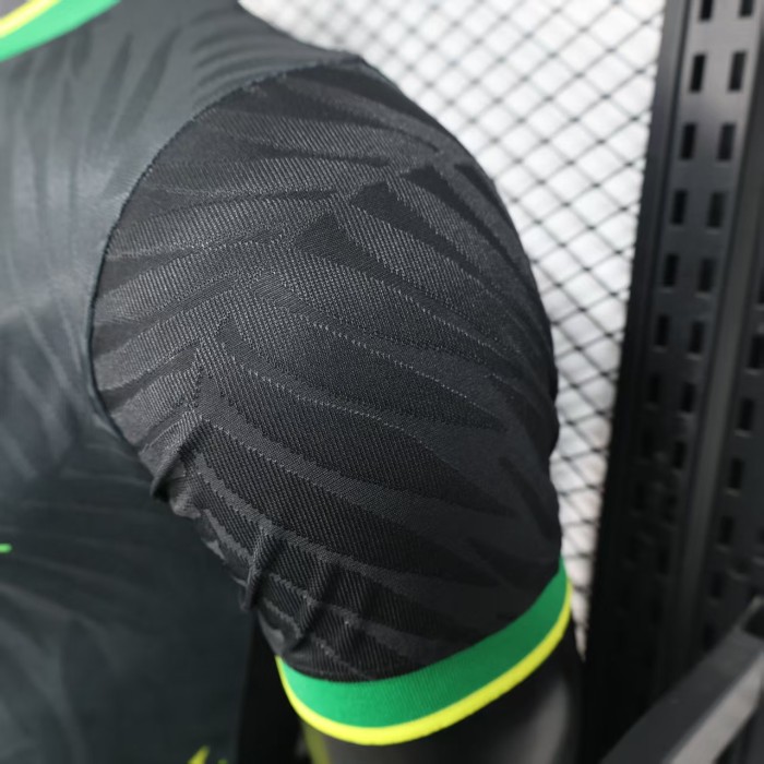 Player Version 2025 Brazil Black/Yellow Special Edition Soccer Jersey Brasil Football Shirt