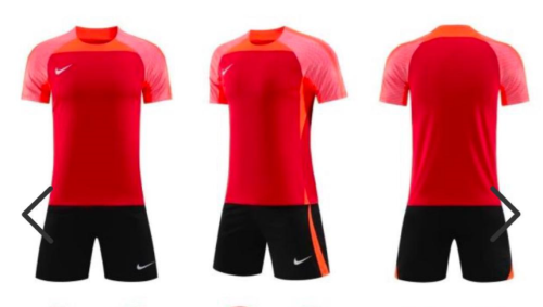 Youth/Adult Uniform NK Red Blank Soccer Training Jersey Shorts DIY Cutoms Uniform