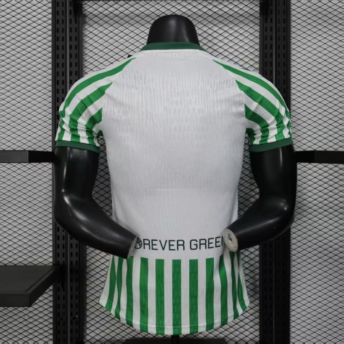with Front Lettering Player Version 2025-2026 Real Betis Conference Final Soccer Jersey Football Shirt
