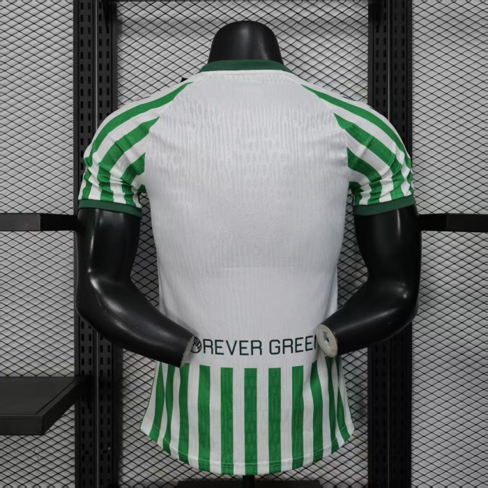 with Front Lettering Player Version 2025-2026 Real Betis Conference Final Soccer Jersey Football Shirt