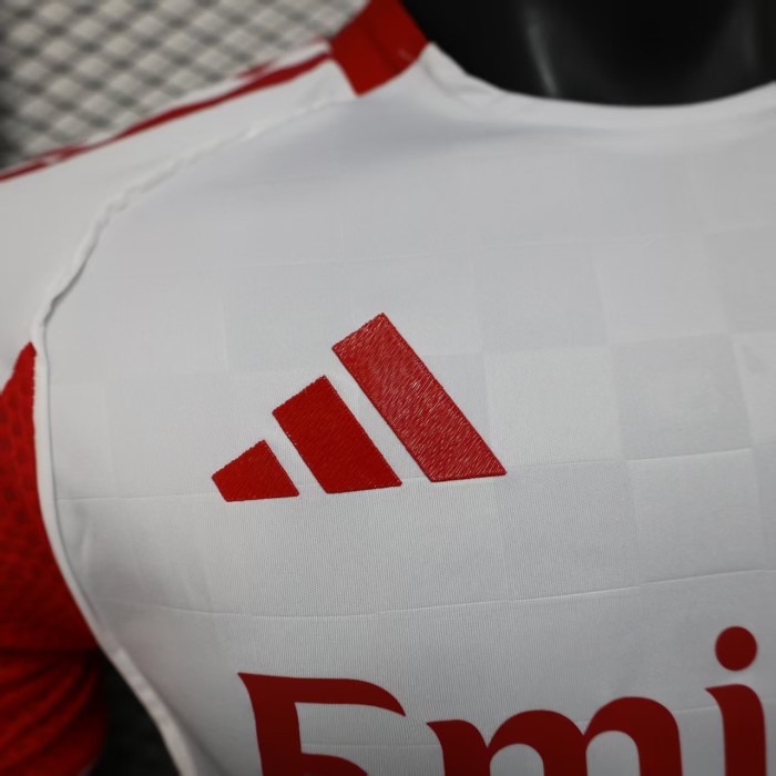 Player Version 2025-2026 Benfica Away White Soccer Jersey Football Shirt