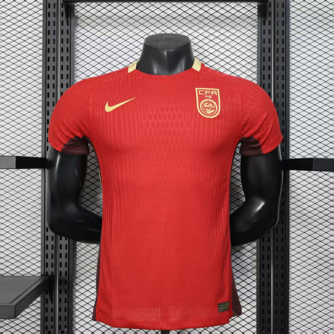 Player Version 2025 China Home Soccer Jersey Football Shirt