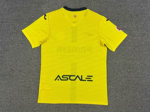 with Laliga Patch Fans Version 2025-2026 Villarreal Home Soccer Jersey Football Shirt