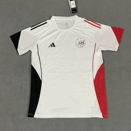 Fans Version 2025-2026 Ajax White Soccer Training Jersey Football Shirt