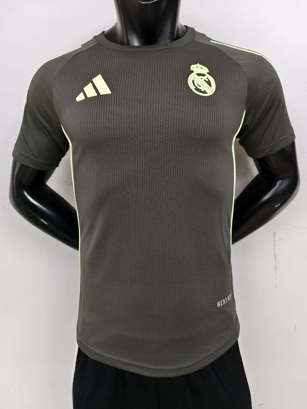 Player Version 2025-2026 Real Madrid Black/Green Special Version Soccer Jersey Real Football Shirt