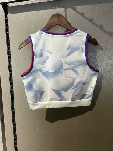 Women 2025-2026 USA Home Soccer Yoga Vest Girl Football Jersey