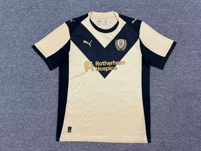 Fan Version 2025-2026 Rotherham United F.C. Away Soccer Jersey Football Shirt