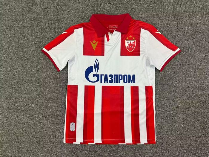 Fans Version 2025-2026 Crvena zvezda Football Shirt Vintage Red Star Belgrade Home Soccer Jersey