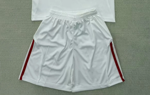 Fan Version 2025-2026 Benfica Third Away White Soccer Shorts Football Shorts
