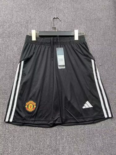 Fan Version 2025-2026 Manchester United Home Soccer Shorts Football Shorts