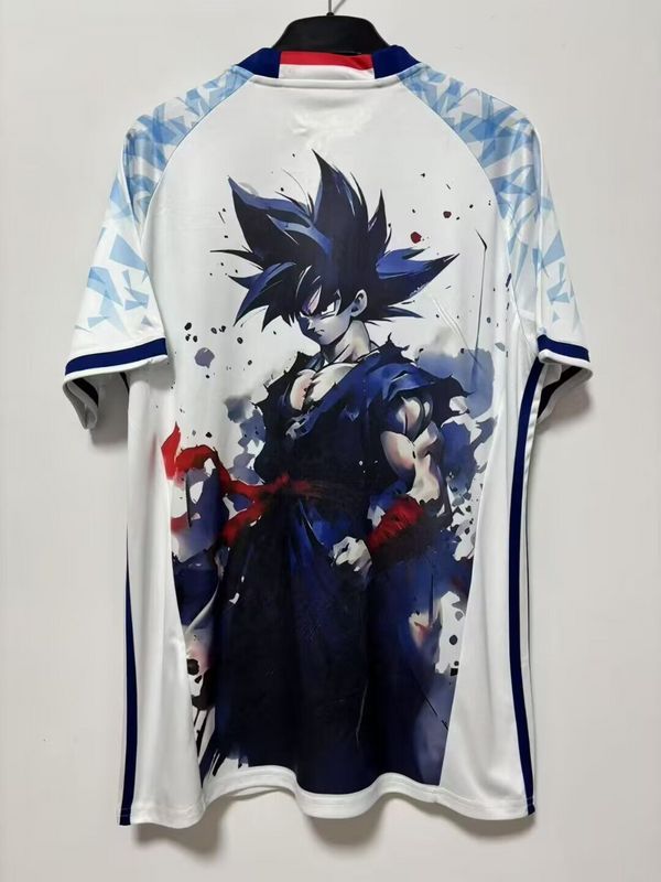 Fan Version 2025 Japan White Comic Soccer Jersey Football Shirt