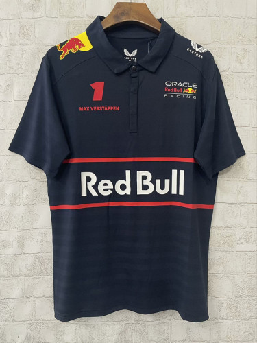 2025 Red Bull Dark Blue Polo Racing Shirt