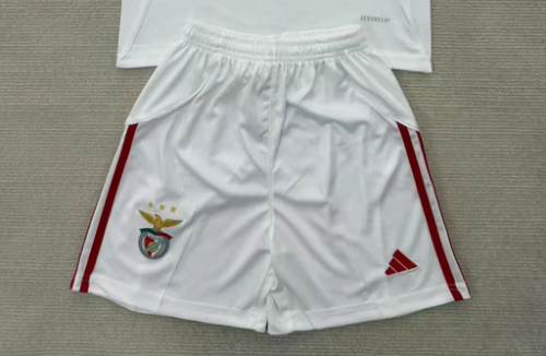 Fan Version 2025-2026 Benfica Third Away White Soccer Shorts Football Shorts